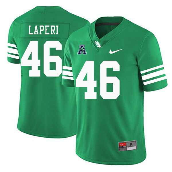 #46 Nathan Laperi North Texas Mean Green College Football Jerseys Stitched-Green